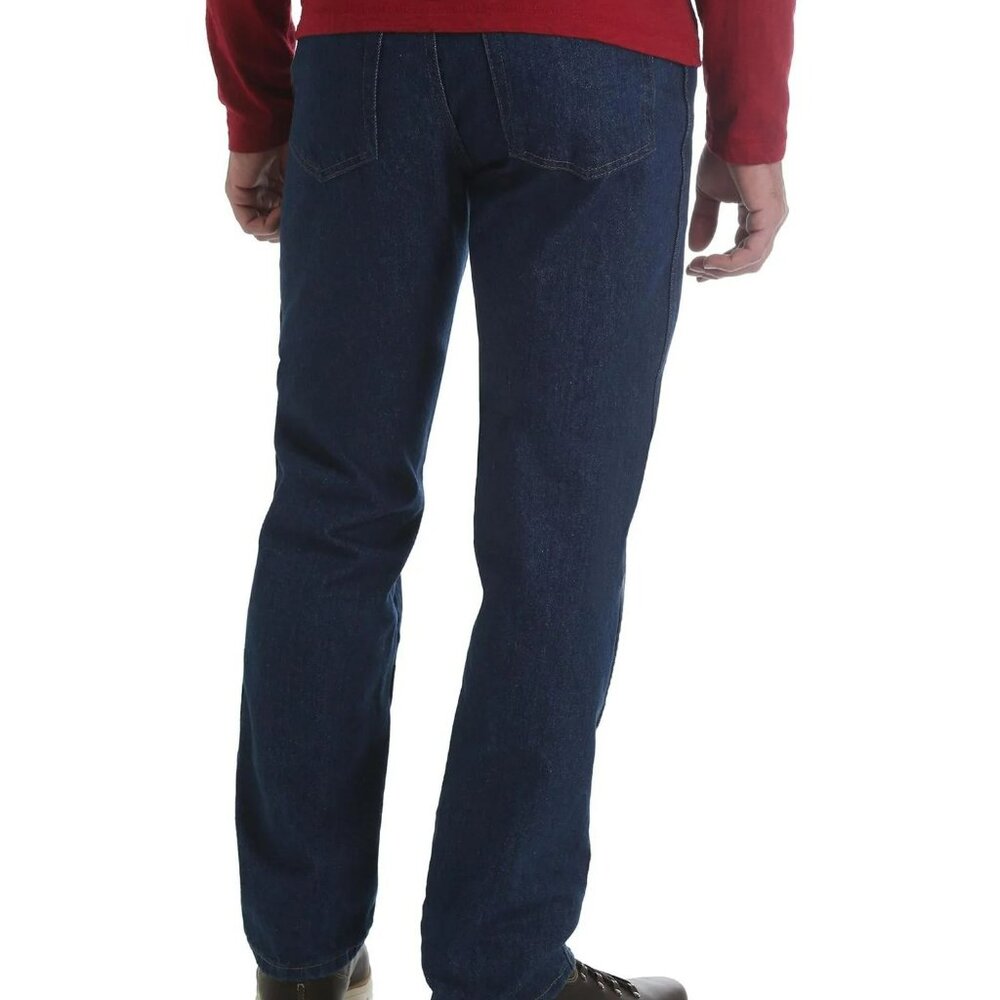 NWT W44 L34 Rustler Wrangler Men's Regular Fit Straight Leg Denim Jeans 44x32 - Picture 5 of 5